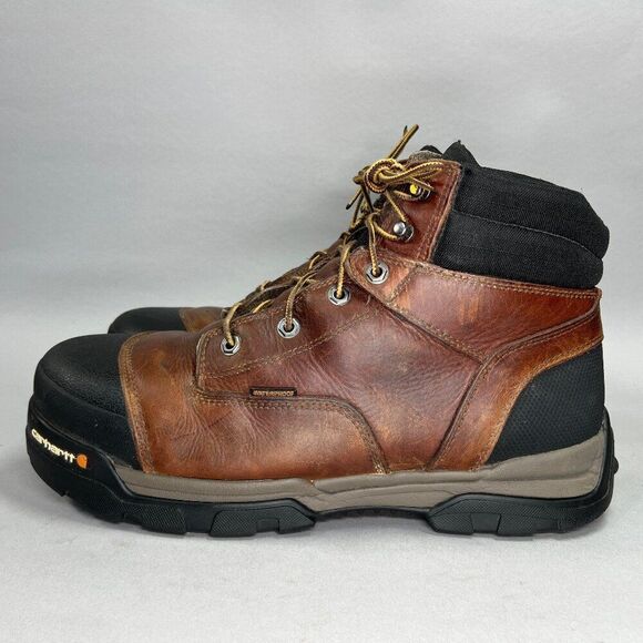 Carhartt Men's Size 12 Ground Force Waterproof 6" Composite‎ Toe Work Boots - Picture 4 of 13
